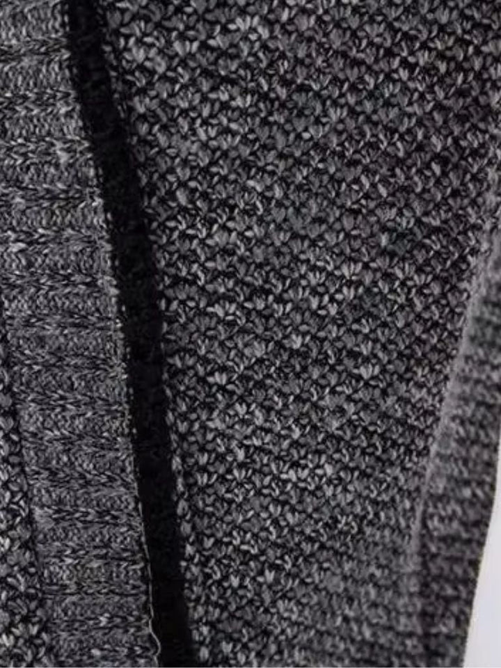 Textured Zip-Up Knit Vest