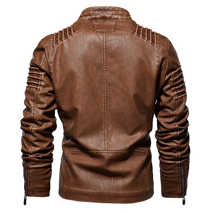 Daxon | Men’s Classic Moto-Style Winter Jacket