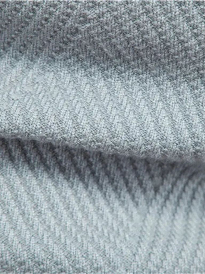 Textured Stripe Crewneck Sweater