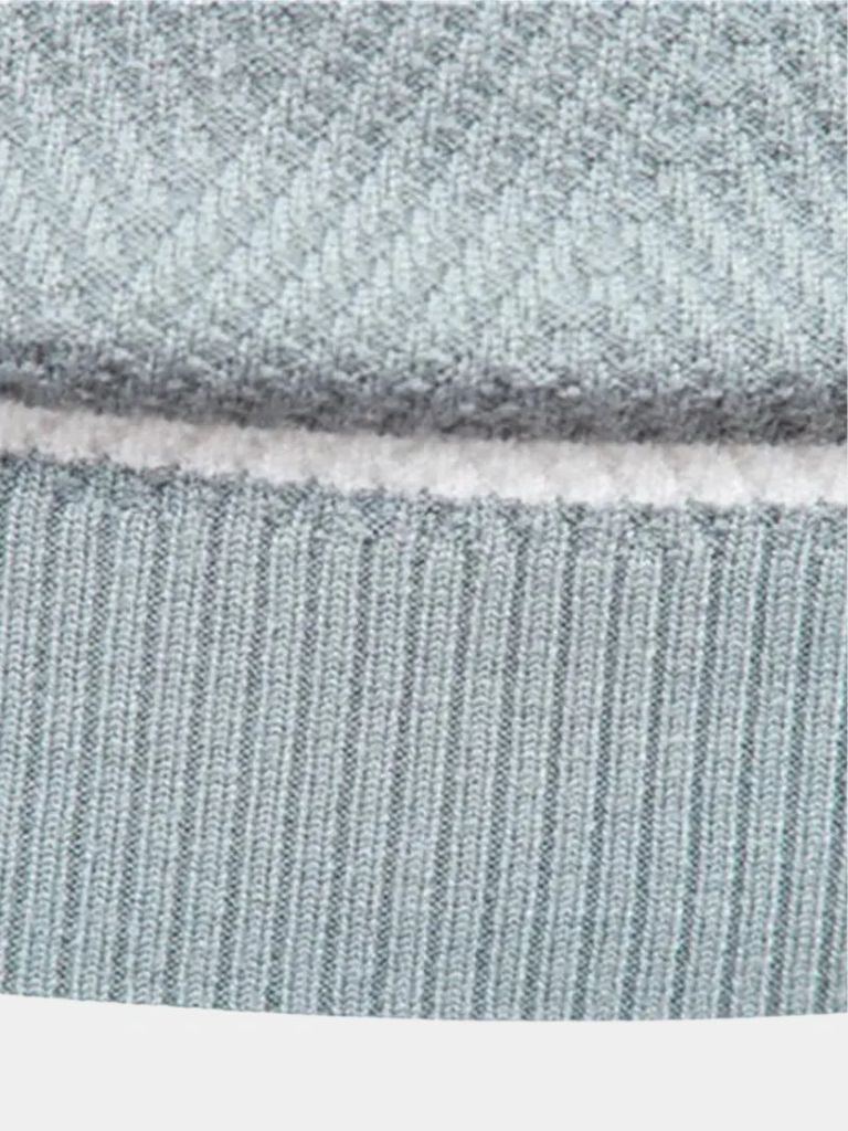 Textured Stripe Crewneck Sweater