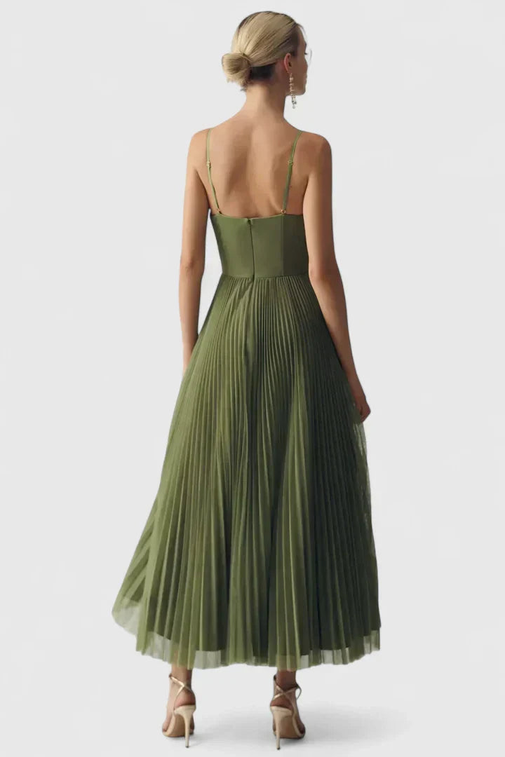 Orlianne | Elegant Pleated Midi Dress
