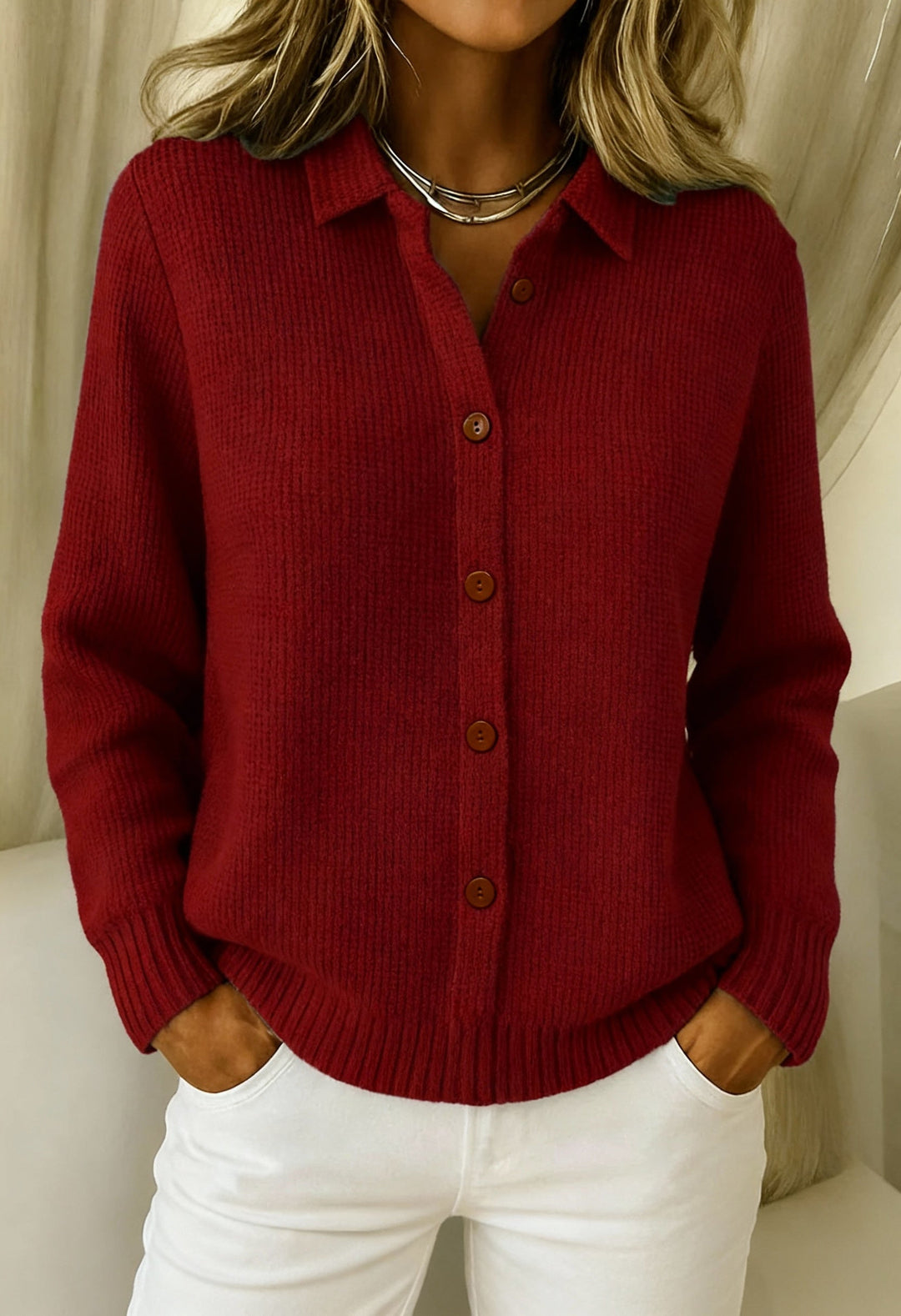 Marice | Elegant Button Cozy Cardigan