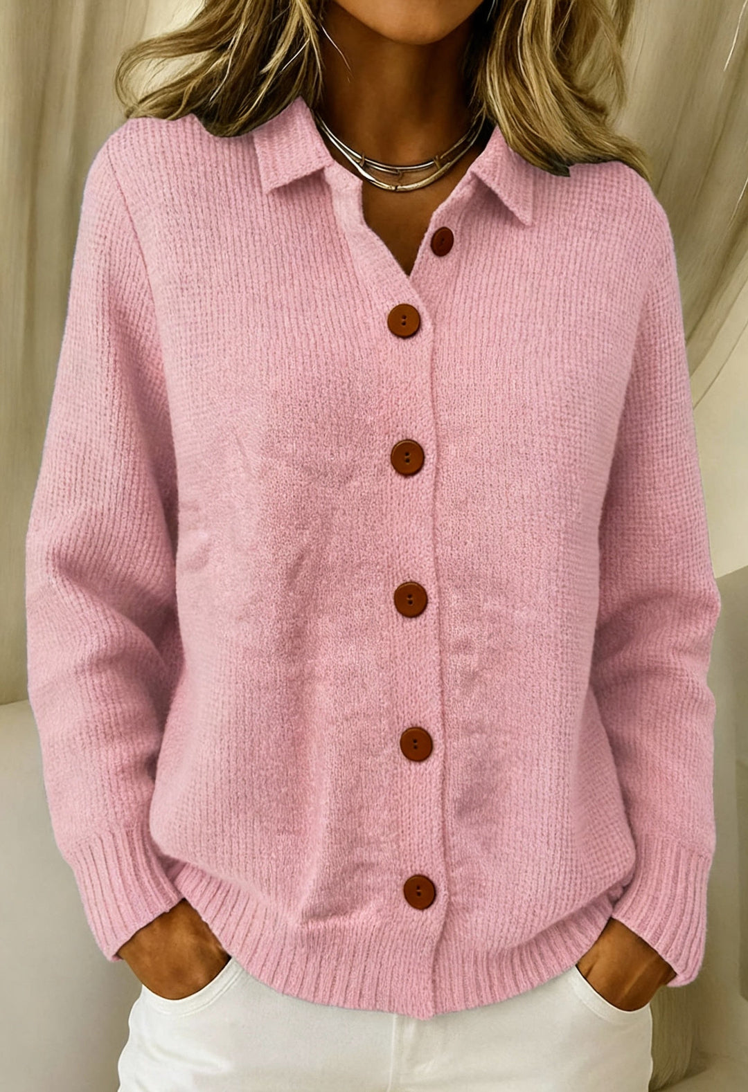Marice | Elegant Button Cozy Cardigan