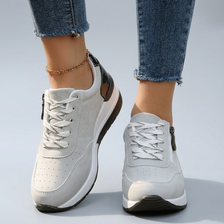 Women’s Orthopedic Walking Sneakers with Side Zipper