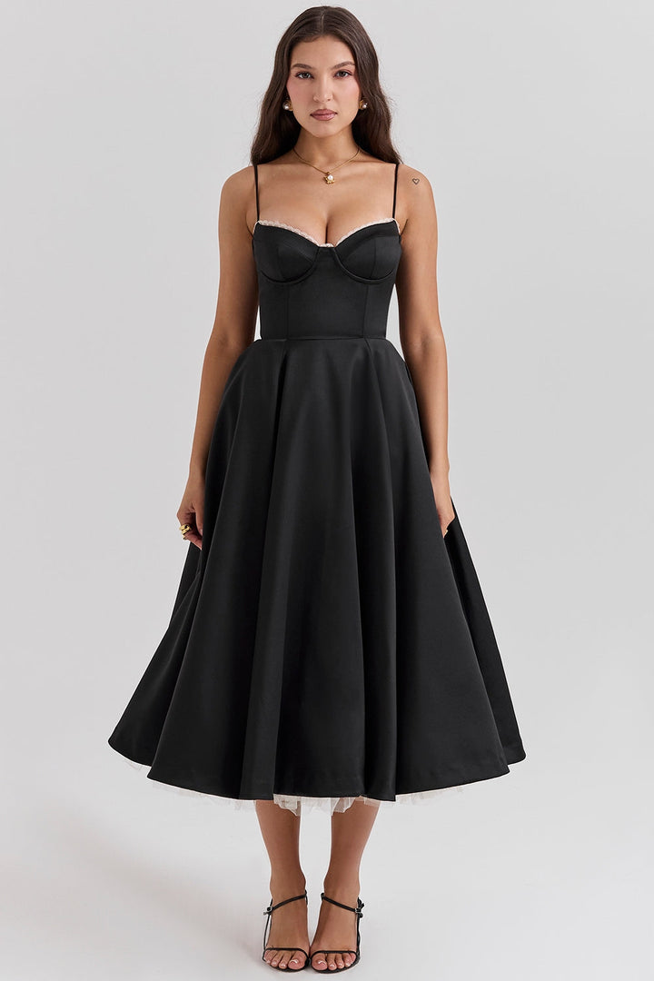 Amaristelle | Elegant Bustier Women’s Midi Dress
