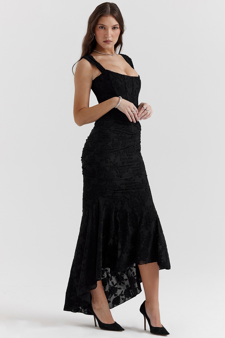 Marcelline | Elegant Black Evening Dress