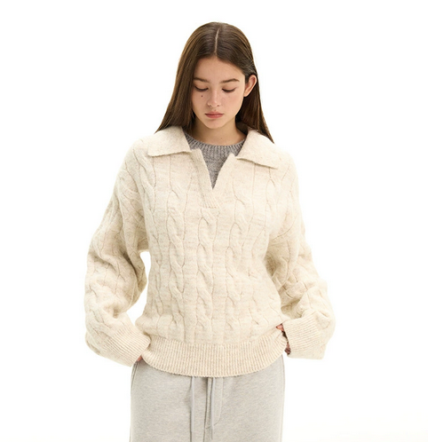 Quinn | Relaxed Cable Knit Sweater