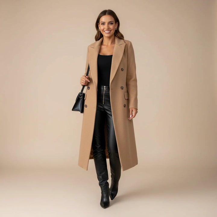 Elowen | Elegant Long Winter Trench Coat