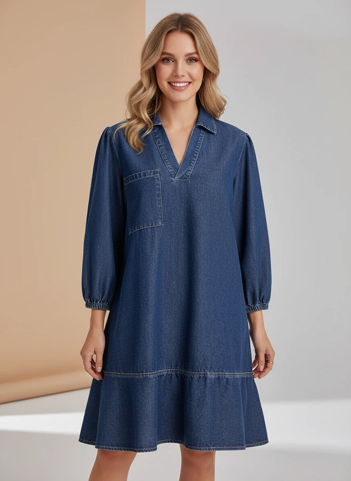 Elisoria | Casual Denim Shirt Dress
