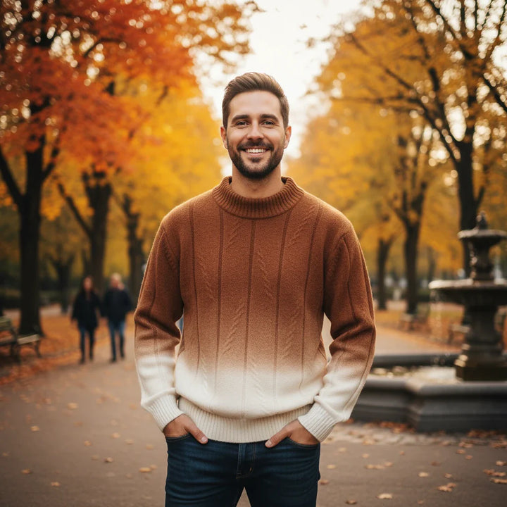 Men’s Gradient Knit Sweater
