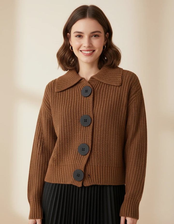 Solynrae | Cozy Button Front Cardigan