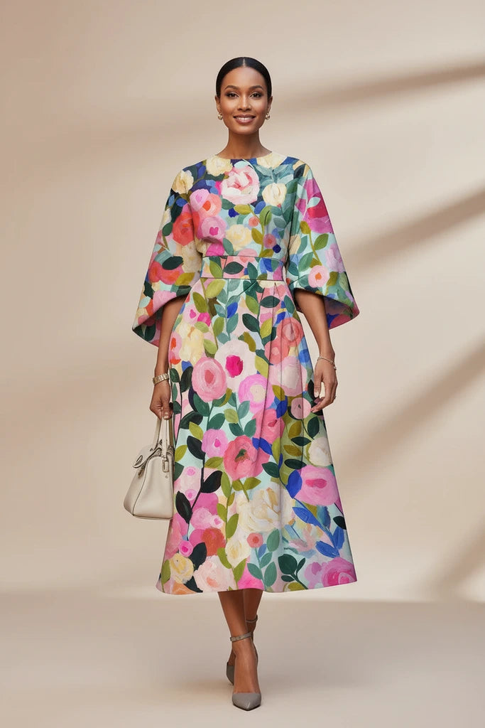 Serelinne | Women’s Bold Statement Midi Dress