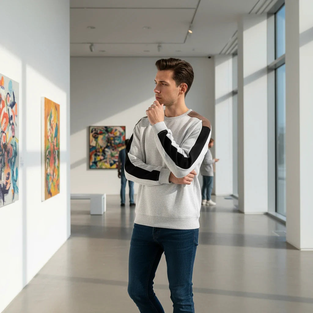 Colorblock Casual Sweatshirt