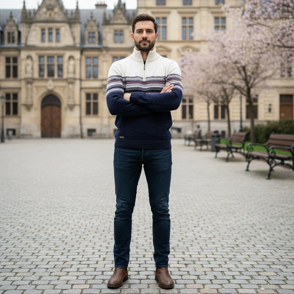 Men’s Half-Zip Pullover Sweater