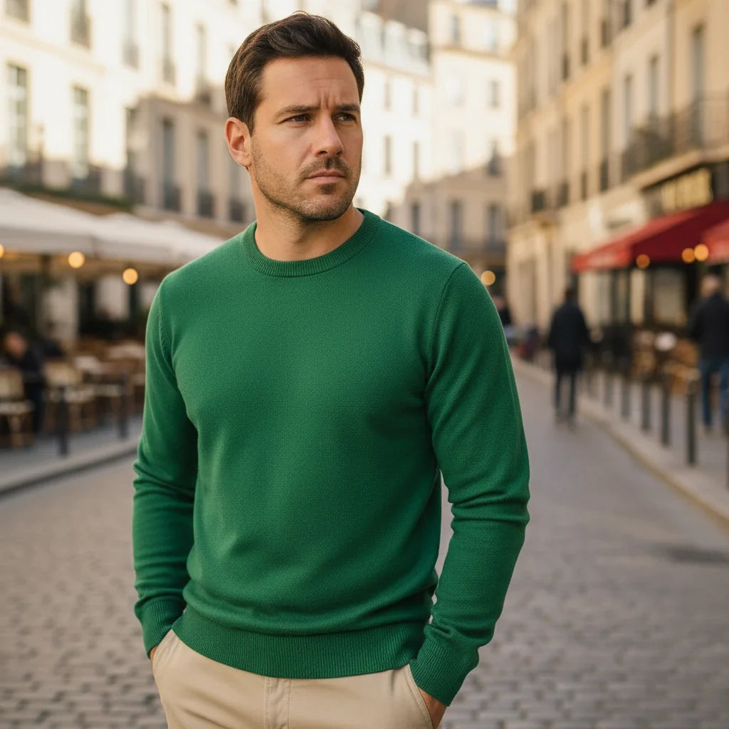 Classic Crewneck Knit Sweater