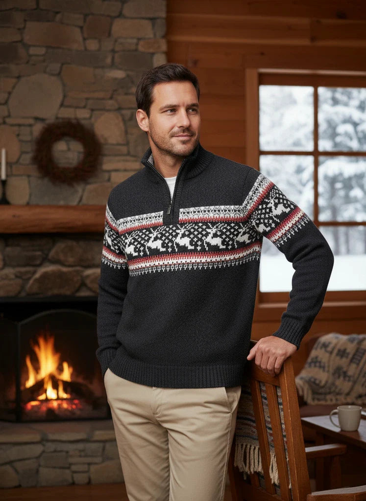 Men’s Nordic Half-Zip Sweater