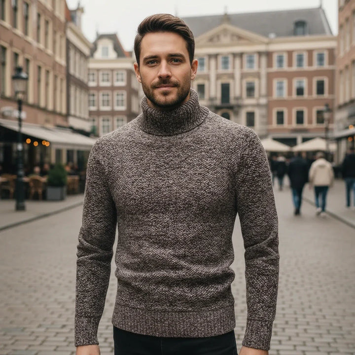 Classic Turtleneck Knit Sweater