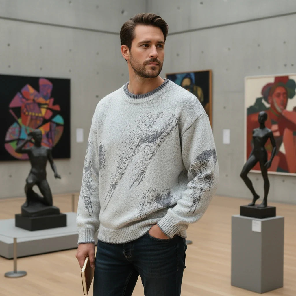 Crewneck Men’s Knit Sweater