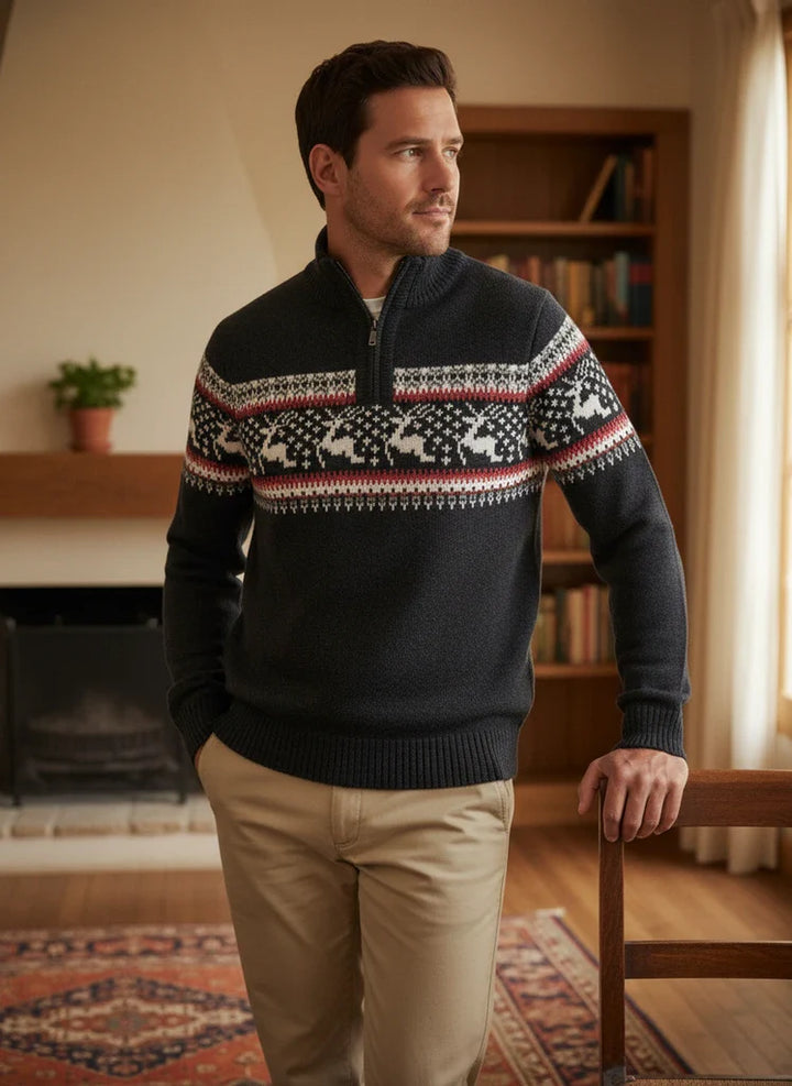 Men’s Nordic Half-Zip Sweater
