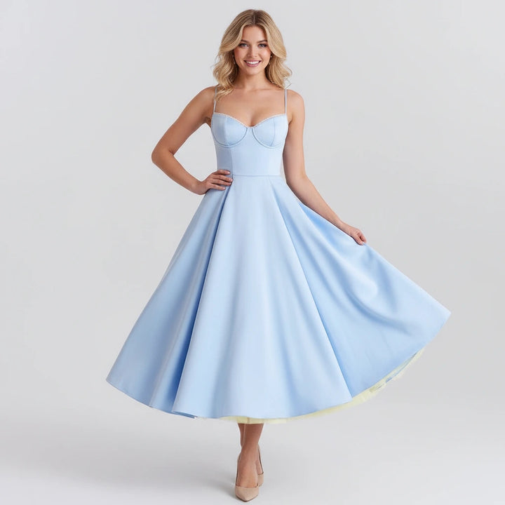 Amaristelle | Elegant Bustier Women’s Midi Dress