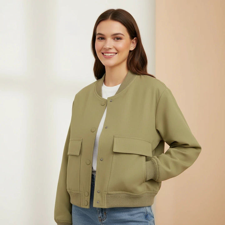 Averline | Cropped Women’s Button Jacket