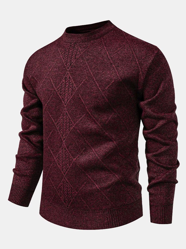 Textured Knit Men’s Sweater