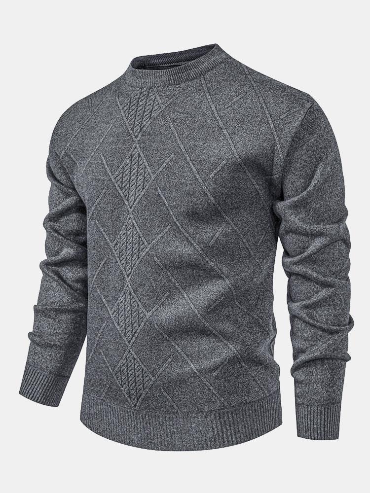 Textured Knit Men’s Sweater