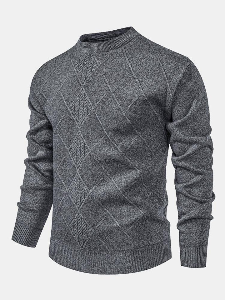 Textured Knit Men’s Sweater