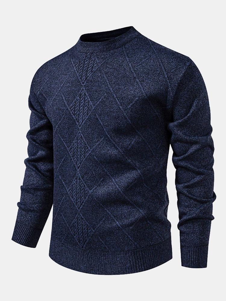 Textured Knit Men’s Sweater