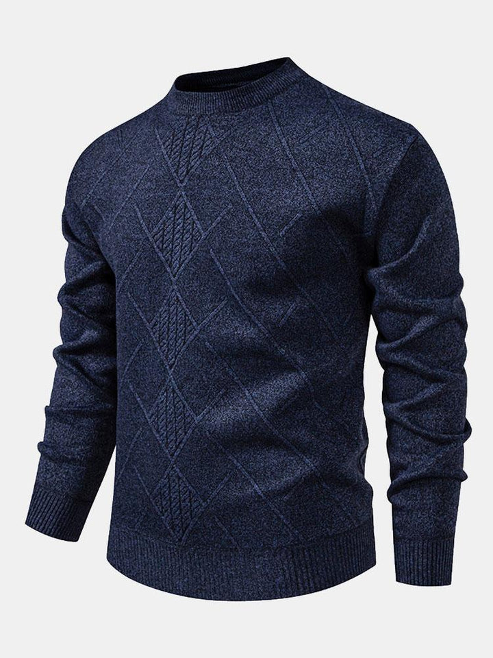 Textured Knit Men’s Sweater