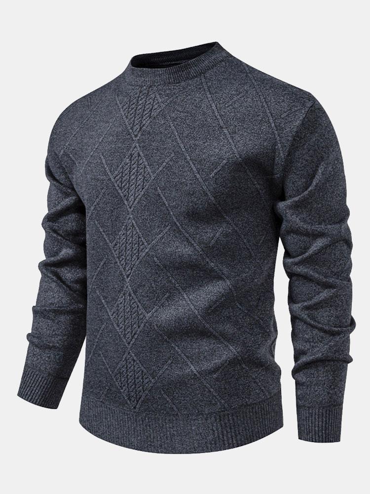 Textured Knit Men’s Sweater