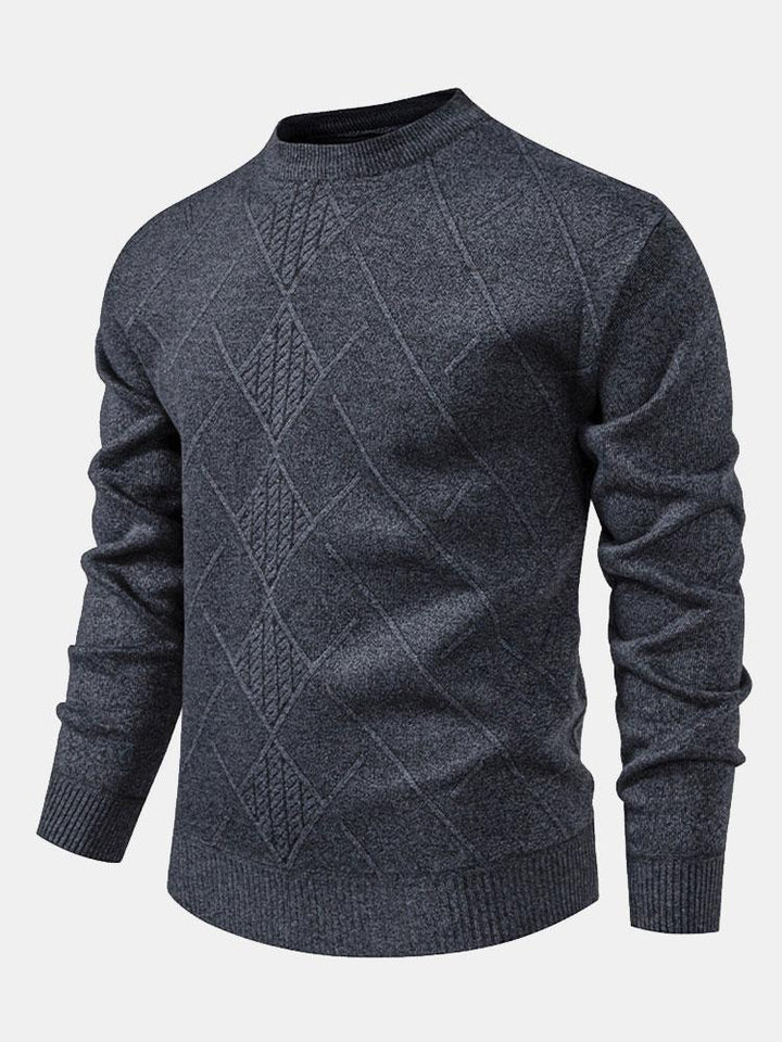 Textured Knit Men’s Sweater