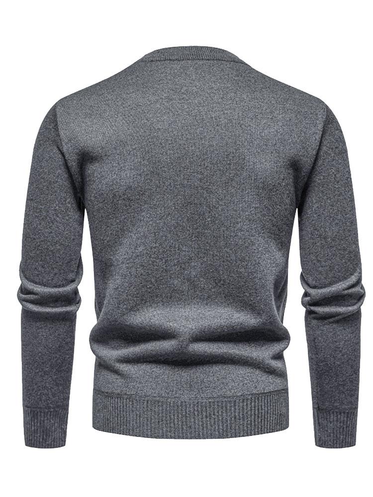 Textured Knit Men’s Sweater