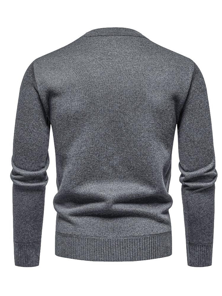 Textured Knit Men’s Sweater