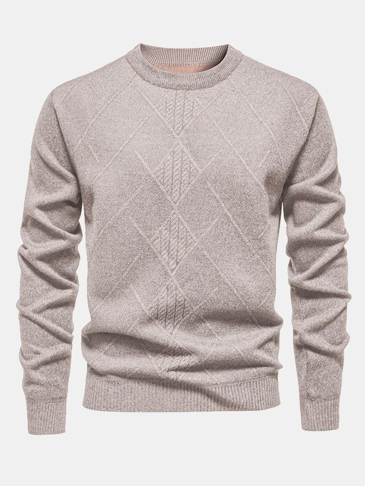 Textured Knit Men’s Sweater
