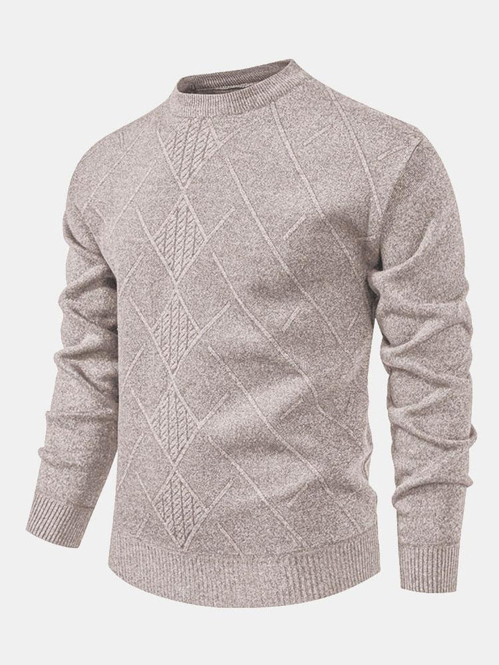 Textured Knit Men’s Sweater
