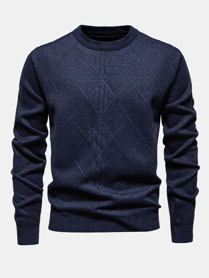Textured Knit Men’s Sweater