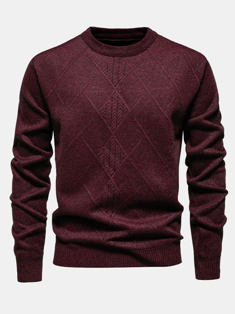 Textured Knit Men’s Sweater