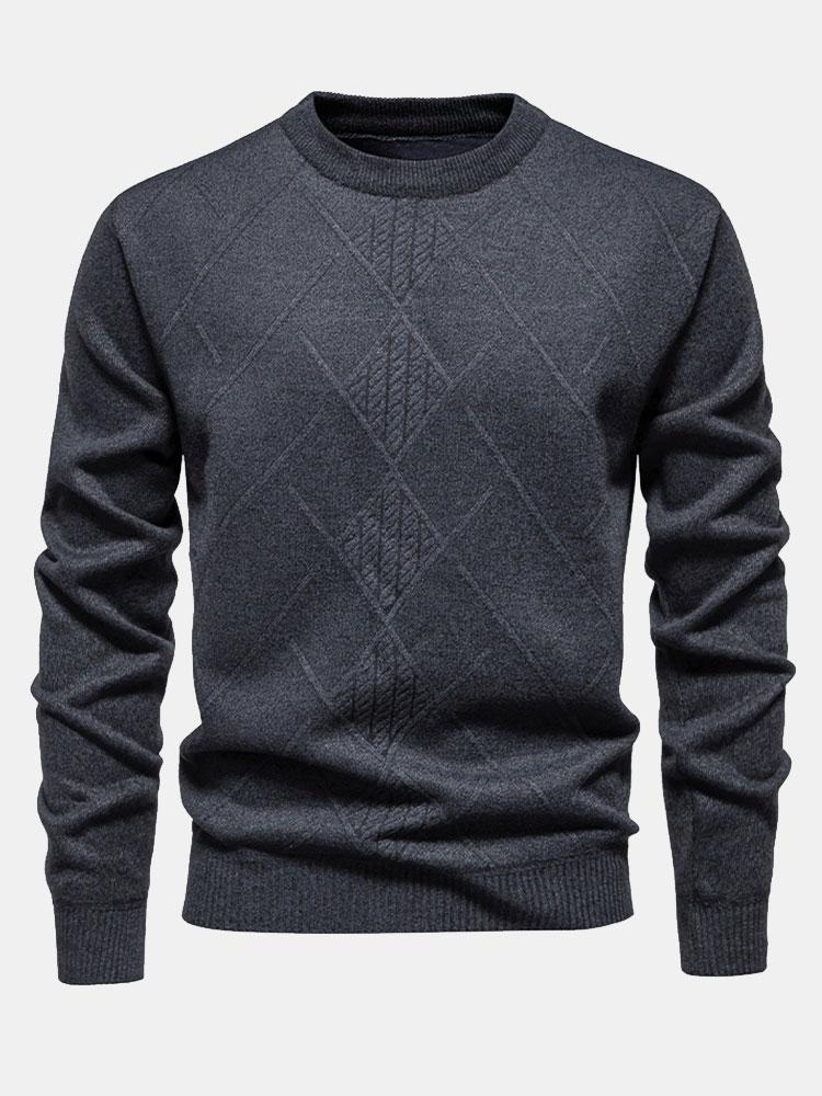 Textured Knit Men’s Sweater