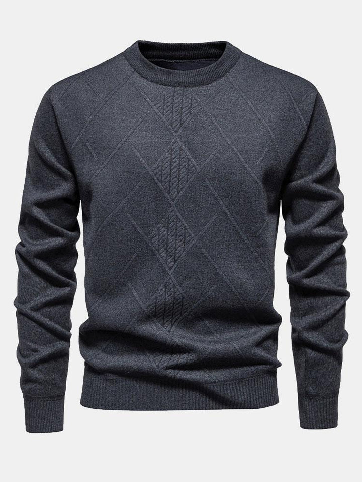 Textured Knit Men’s Sweater