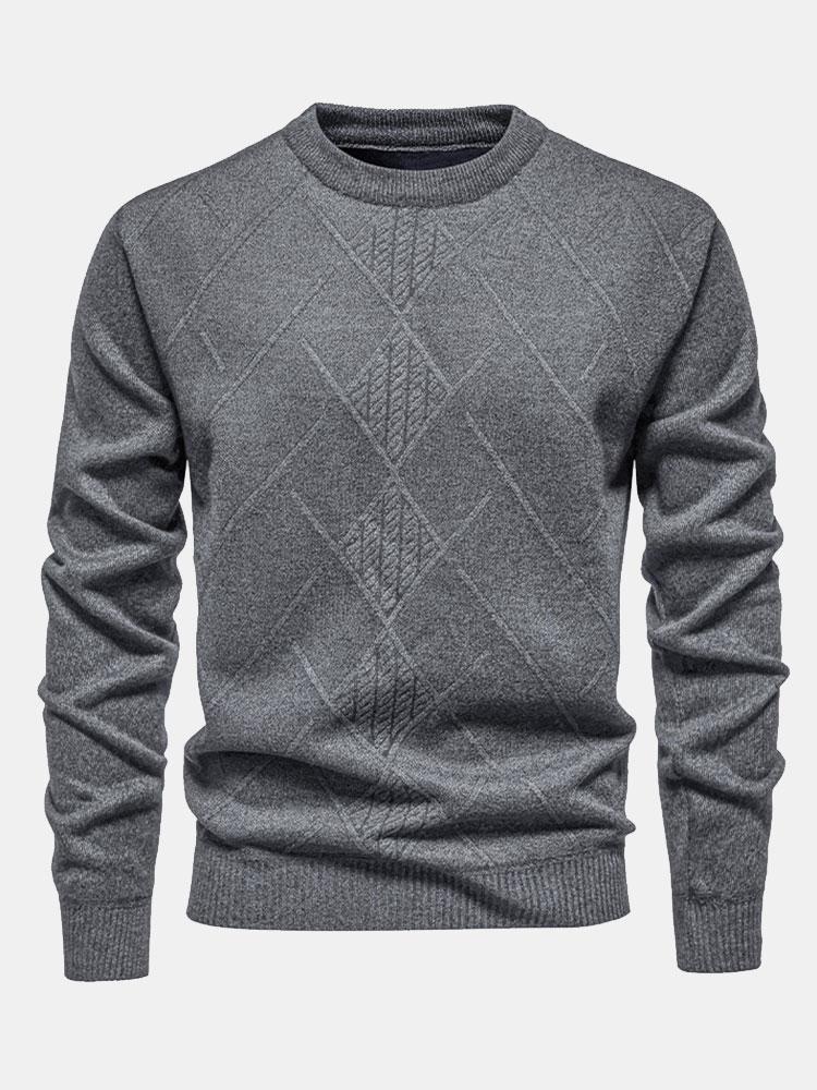 Textured Knit Men’s Sweater