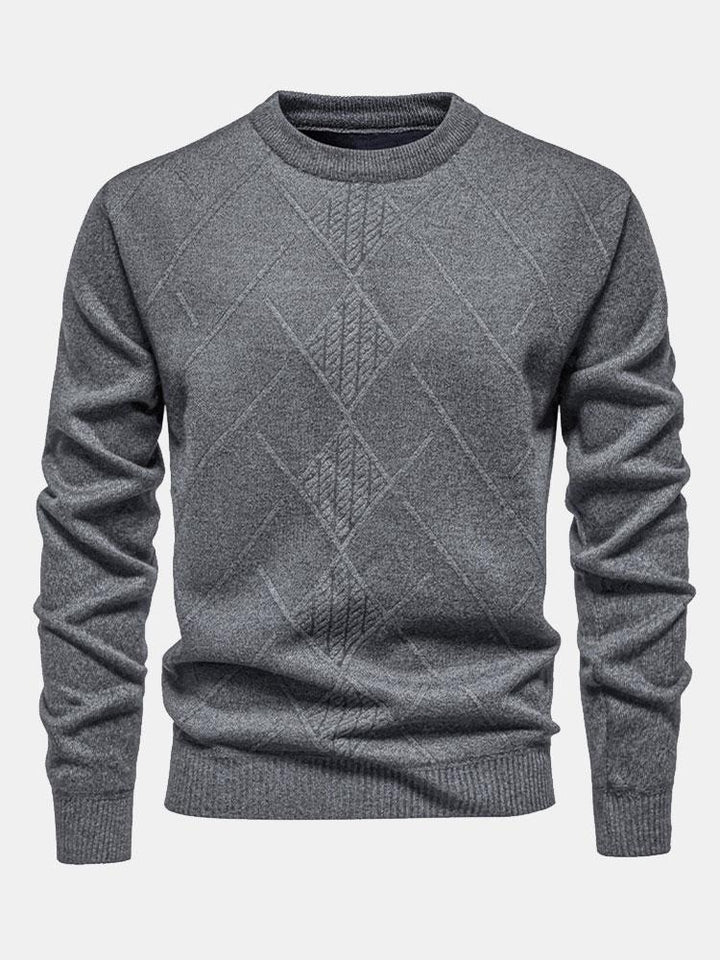 Textured Knit Men’s Sweater