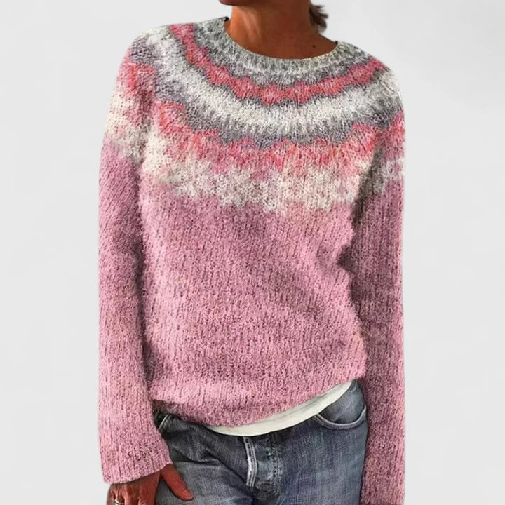 Lyra | Nordic Pattern Knit Sweater