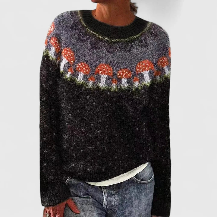 Lyra | Nordic Pattern Knit Sweater
