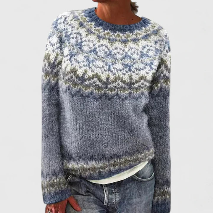 Lyra | Nordic Pattern Knit Sweater