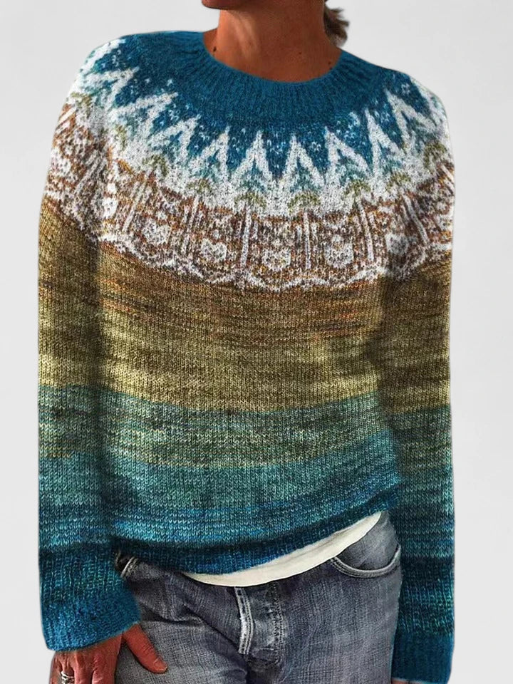 Lyra | Nordic Pattern Knit Sweater