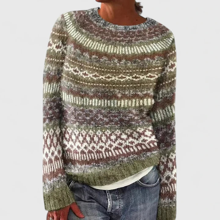 Lyra | Nordic Pattern Knit Sweater