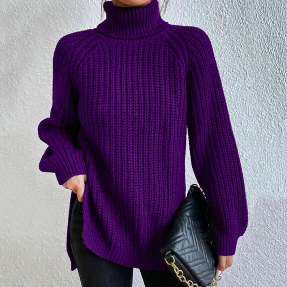 Maelis | Classic Waffle Turtleneck Sweater