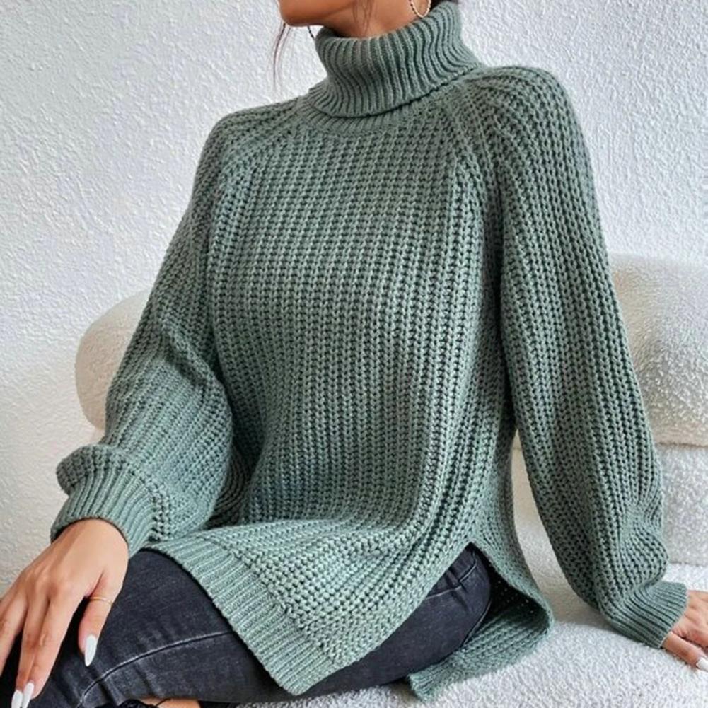 Maelis | Classic Waffle Turtleneck Sweater