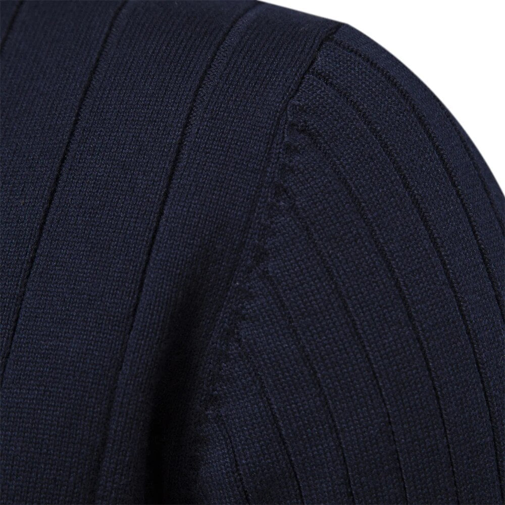 Maddox | Ribbed Zip-Neck Men’s Sweater